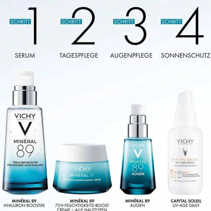 Vichy Mineral 89 72h Creme leicht mit Duft, 50 ml