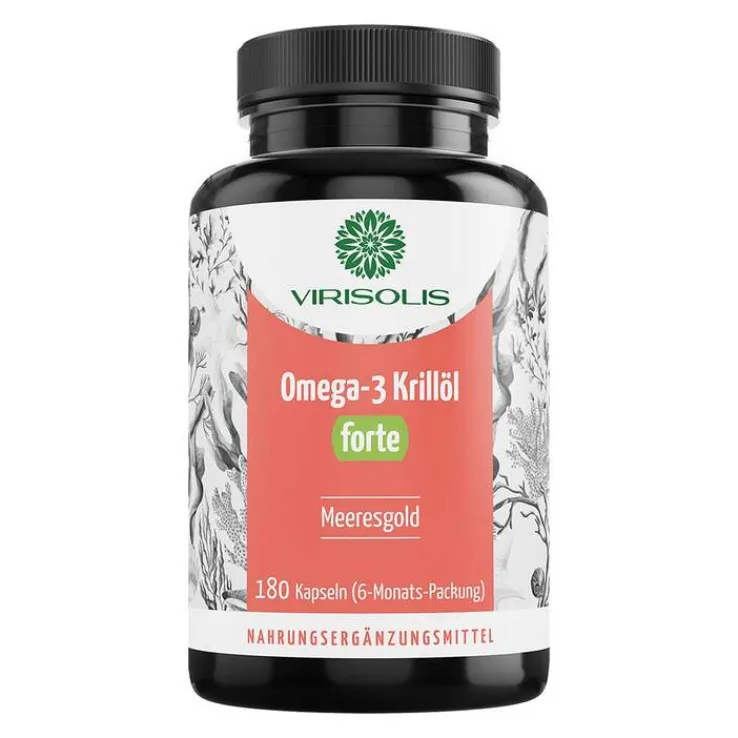 Virisolis Omega-3 Krillöl forte DHA + EPA + Cholin Kps, 180 St