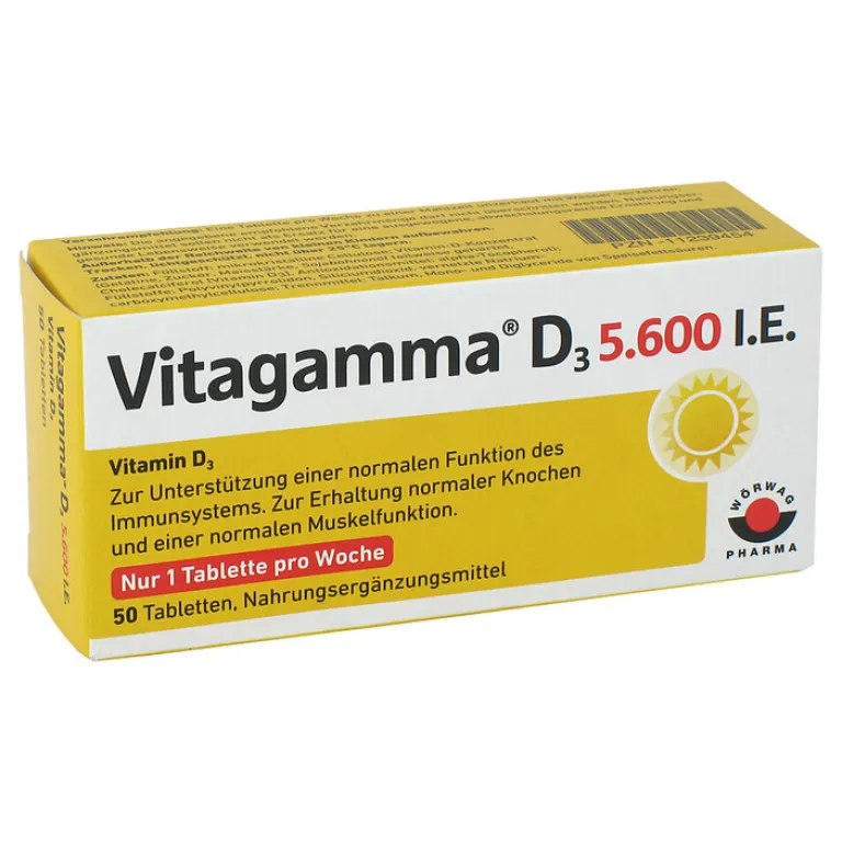 D3 5.600 I.E. Vitamin D3 NEM Tabletten, 50 St Vitamin D (Colecalciferol)|Immunsystem