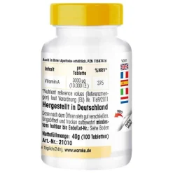 Outlet Warnke Vitamin A 10.000 I.E. Tabletten, 100 St