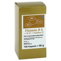 Clearance Diamant Natuur Vitamin B6 + B12 + Folsäure N Kapseln, 100 St