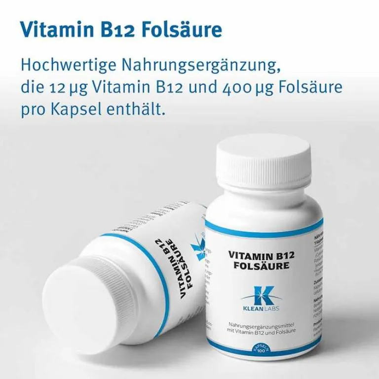 New Douglas Laboratories Vitamin B12 + Folsäure Kapseln, 100 St