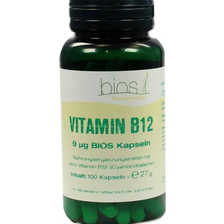 Online Vitamin B12 9 µg Bios Kapseln, 100 St Vitamin B12 (Cobalamin)