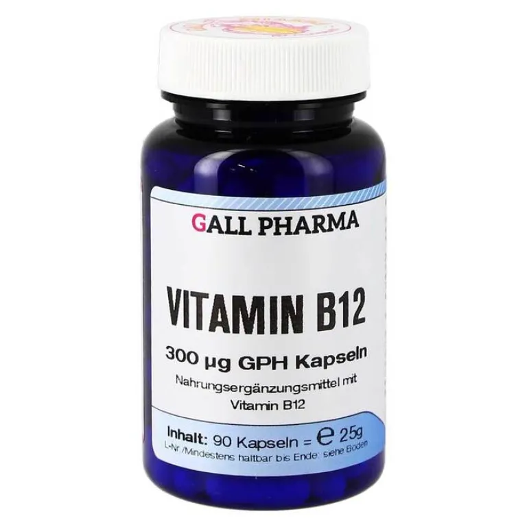Hot Hecht Pharma Vitamin B12 300 µg GPH Kapseln, 90 St