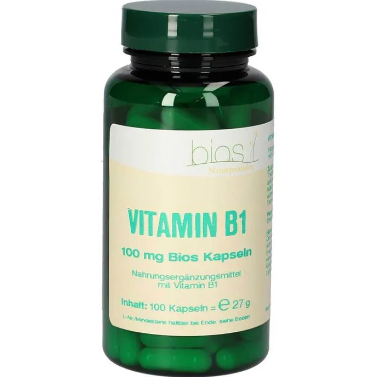 Outlet Vitamin B1 100 mg Bios Kapseln, 100 St Vitamin B1 (Thiamin)