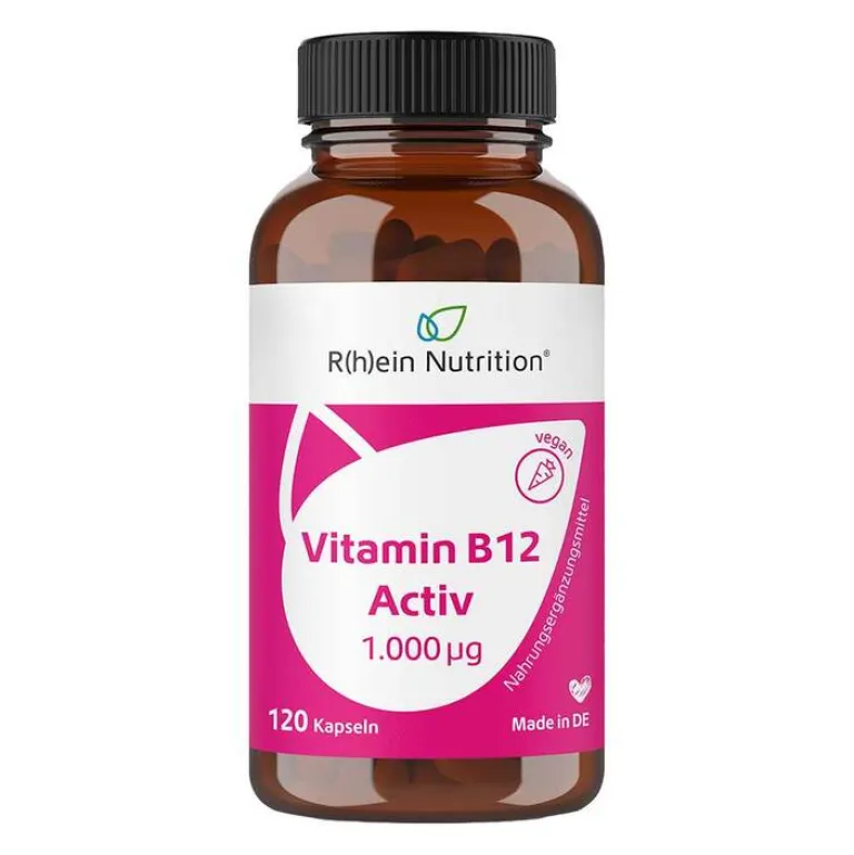 Clearance Vitamin B12 Activ 1000 µg hochdosiert + vegan Kapseln , 120 St Vitamin B12 (Cobalamin)