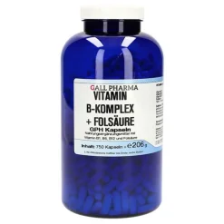 Hot Hecht Pharma Vitamin B Komplex + Folsäure GPH Kapseln, 750 St