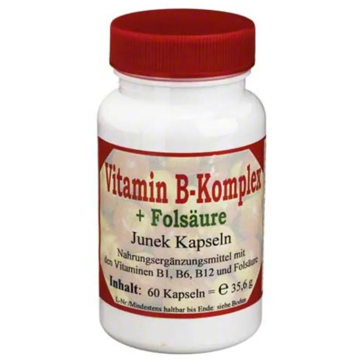 Vitamin B Komplex + Folsäure Junek Kapseln, 60 St