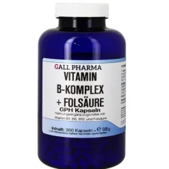 Hot Hecht Pharma Vitamin B Komplex + Folsäure GPH Kapseln, 360 St