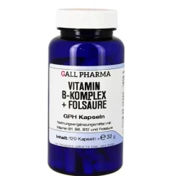 Clearance Hecht Pharma Vitamin B Komplex + Folsäure GPH Kapseln, 120 St