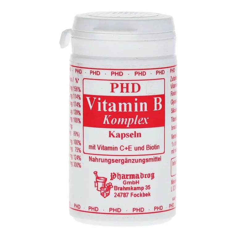 Online Vitamin B Komplex mit Vitamin C + E und Biotin Kapseln, 60 St Vitamin B Komplex