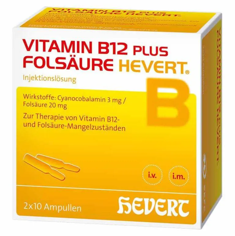 Discount Vitamin B12 plus Folsäure , 2X10X2 ml Vitamin B12 (Cobalamin)