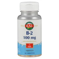 New KAL Vitamin B2 Riboflavin 100 mg Tabletten, 60 St