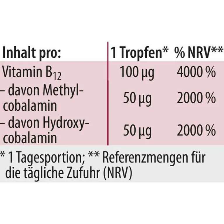 Discount Vitamin B12 Tropfen Methylcobalamin Dr. Jacob`s, 20 ml Vitamin B12 (Cobalamin)