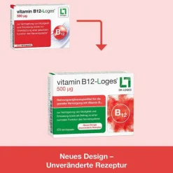 Sale Vitamin B12-Loges 500 µg Kapseln, 60 St Vitamin B12 (Cobalamin)