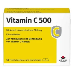 New Vitamin C 500 Filmtabletten, 50 St Vitamin C (Ascorbinsäure)