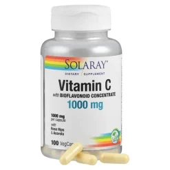 Discount Vitamin C 1000 mg + Hagebutte + Acerola & Bioflavon.Kapseln , 100 St