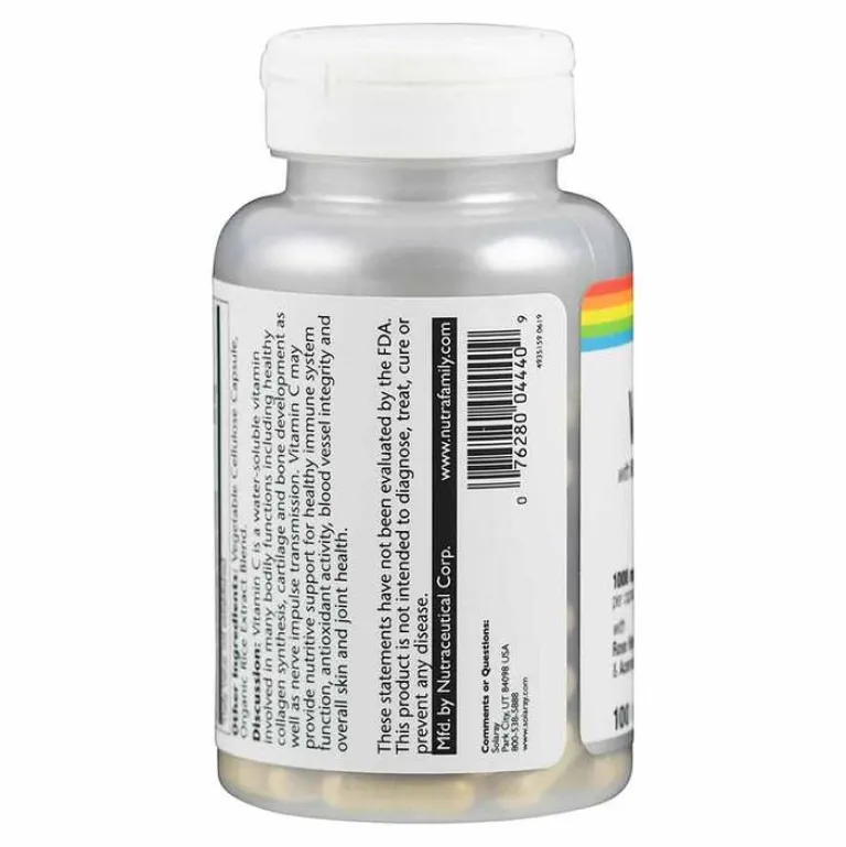 Discount Vitamin C 1000 mg + Hagebutte + Acerola & Bioflavon.Kapseln , 100 St