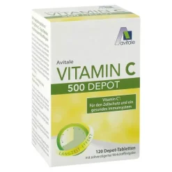 Online Vitamin C 500 mg Depot Tabletten, 120 St Vitamin C (Ascorbinsäure)