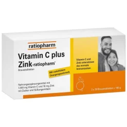 Discount Vitamin C Plus Zink- Brausetabletten, 40 St Zink|Vitamin C (Ascorbinsäure)