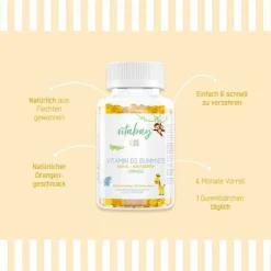 Vitamin D3 1.000 I.E. Fruchtgummis Orange veg.Kids, 60 St