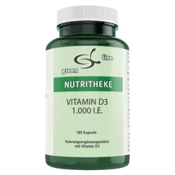 Online Green line Nutritheke Vitamin D3 1.000 I.E. Kapseln, 180 St