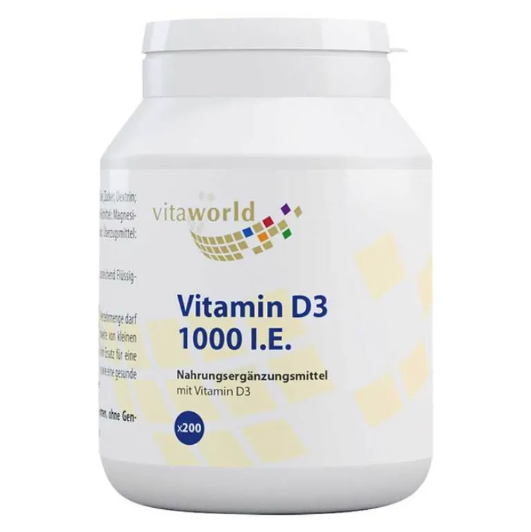 Outlet Vitaworld Vitamin D3 1.000 I.E. pro Tag Tabletten, 200 St