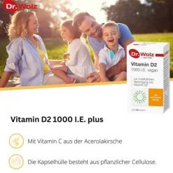 Vitamin D2 1000 I.E. vegan Kapseln, 60 St