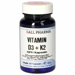 Vitamin D3 + K2 GPH Kapseln, 60 St
