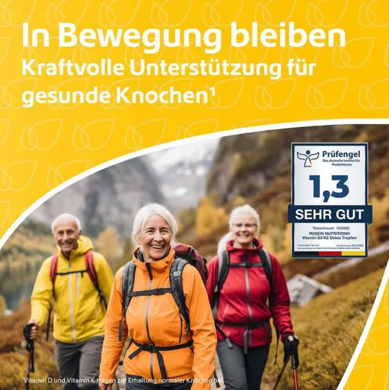 Discount R(h)ein Nutrition Vitamin D3 + K2 Osteo Tropfen, 30 ml