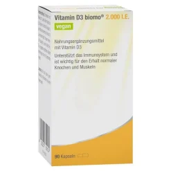 Vitamin D3 Biomo 2.000 I.E. vegan Hartkapseln, 90 St