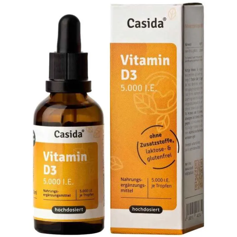 Hot Vitamin D3 Tropfen 5000 I.E., 50 ml Vitamin D (Colecalciferol)