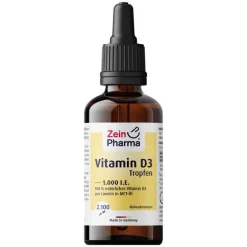 Best Zein Pharma Vitamin D3 Tropfen 1.000 I.E. 2100 Trop.ZeinPharma, 50 ml