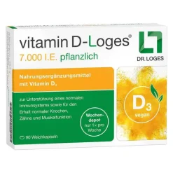 Online Dr. Loges Vitamin D-Loges 7.000 I.E. pflanzlich Wochendepot, 90 St