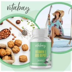 New Vitabay Vitamin E 600 I.E. Depot vegan hochdosiert Weichk., 200 St