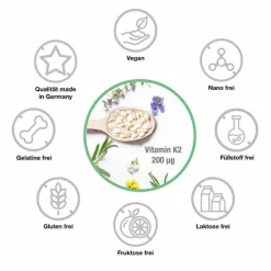 Vitabay Vitamin K2 200 µg MK-7 vegan hochdosiert Tabletten, 90 St