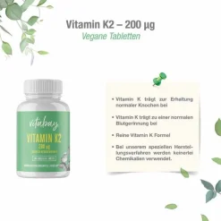 Vitamin K2 200 µg MK-7 vegan Tabletten, 240 St