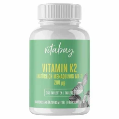 Discount Vitamin K2 200 µg MK-7 vegan Tabletten Jahrespackung, 365 St Vitamin K
