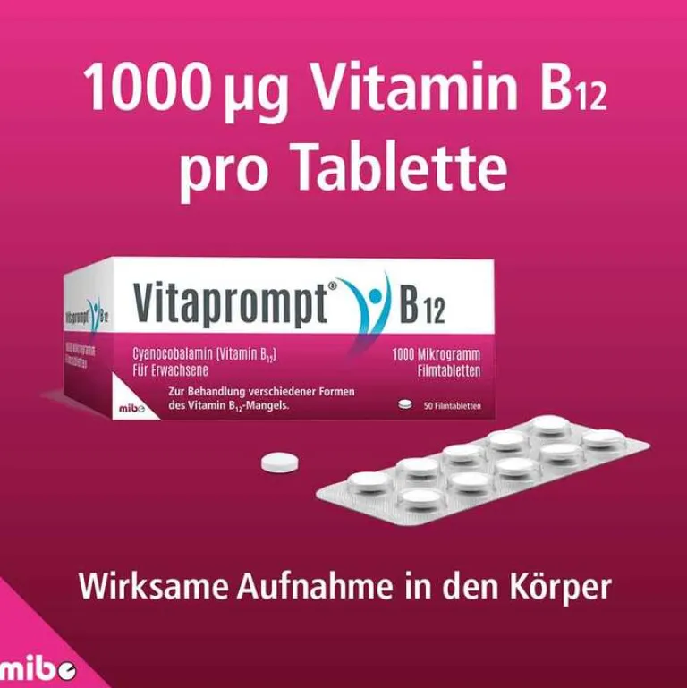 Hot Vitaprompt ® B12 1000 Mikrogramm Filmtabletten, 50 St