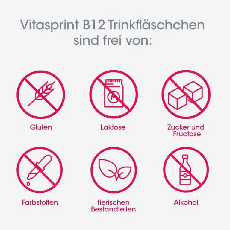 Hot B12 Trinkfläschchen mit Vitamin B12 für mehr Energie, 100 St Vitamin B12 (Cobalamin)