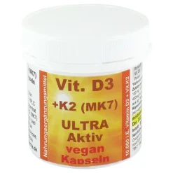 Online VIT.D3 + K2 Ultra Aktiv 10.000 I.E. Kapseln, 90 St Vitamin K|Vitamin D (Colecalciferol)