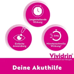 Vividrin® Azelastin Augentropfen Akuthilfe bei Heuschnupfen und Allergien, 6 ml