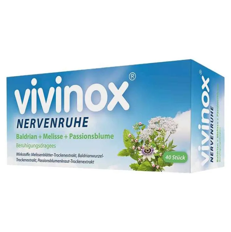 Sale Vivinox ® Nervenruhe Beruhigungsdragees bei Unruhe und Einschlafstörungen, 40 St