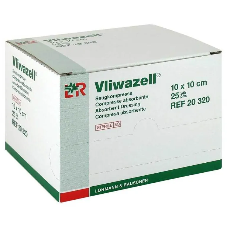 Best Vliwazell Kompressen 10x10cm, 25 St