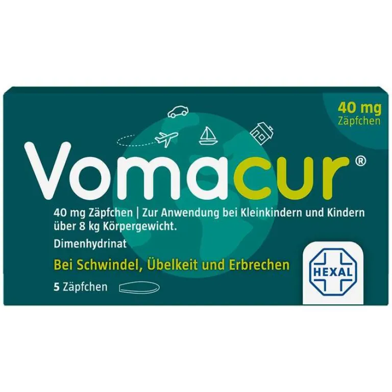 Online ® 40 mg Zäpfchen, 5 St Kinder Übelkeit & Erbrechen