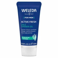 Weleda for Men Active Fresh 3in1 Shower Gel, 20 ml
