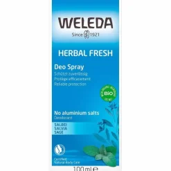 Clearance Weleda Herbal Fresh Deo Spray Salbei, 100 ml