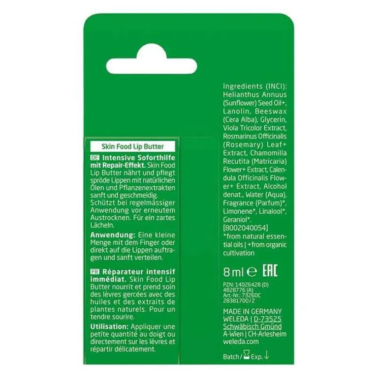 Weleda Skin Food Lip Butter, 8 ml