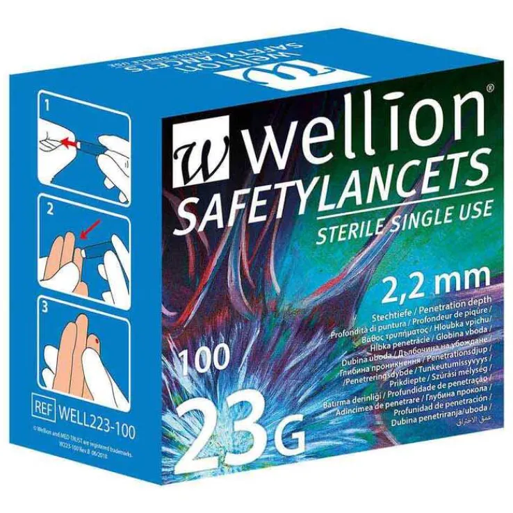 wellion® Safetylancets 23G , 100 St