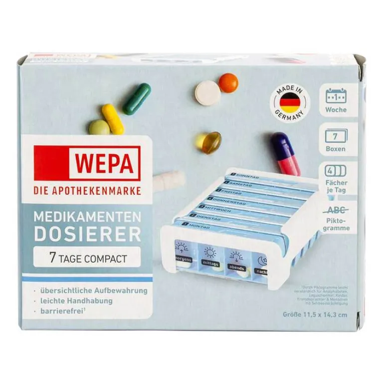 New Wepa 7 Tage Compact Wochenmagazin weiß / blau, 1 St